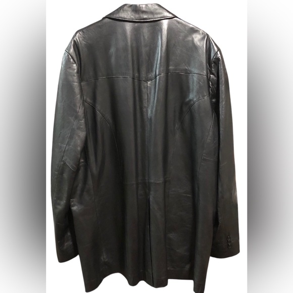 SCULLY MENS LAMBSKIN LEATHER JACKET BLACK SIZE 48 LARGE RICH ITALIAN LEATHER EXC - Picture 5 of 13